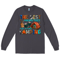 Smoke the best memories are made camping Long Sleeve Tee - texasbilliewilder