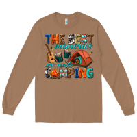 Toasted Coconut the best memories are made camping Long Sleeve Tee - texasbilliewilder
