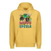 Antique Gold easter monster truck Premium Hoodie - MaliasSmallBusiness