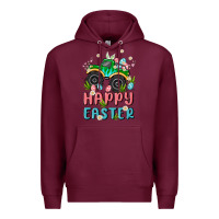 Burgundy easter monster truck Premium Hoodie - MaliasSmallBusiness