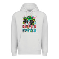 Dove Grey easter monster truck Premium Hoodie - MaliasSmallBusiness