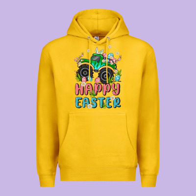 Easter Monster Truck Premium Hoodie Designed By Maliassmallbusiness
