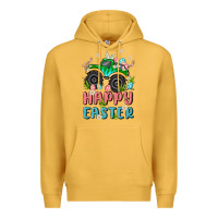 Mustard easter monster truck Premium Hoodie - MaliasSmallBusiness