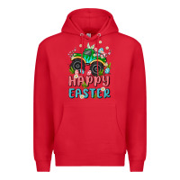 Red easter monster truck Premium Hoodie - MaliasSmallBusiness