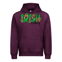 Mauve Wine ırısh vibes Urban Hoodie - MaliasSmallBusiness
