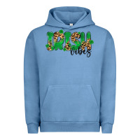 Pigment Pebble Blue ırısh vibes Urban Hoodie - MaliasSmallBusiness