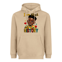 I Am Black History Black Boy Heavyweight Hoodie | Teevron
