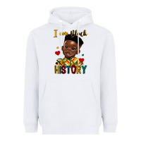 White i am black history black boy Heavyweight Hoodie - HRA Design Shop