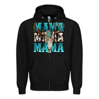 Black mama mama mama Zipper Hoodie - texasbilliewilder