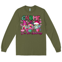 Army Green gnome for the holidays Long Sleeve Tee - Zillion Design Studio