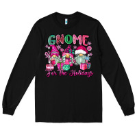 Black gnome for the holidays Long Sleeve Tee - Zillion Design Studio