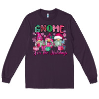 Plum gnome for the holidays Long Sleeve Tee - Zillion Design Studio