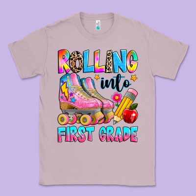 Rolling Into First Grade Classic Tee Designed By Texasbilliewilder