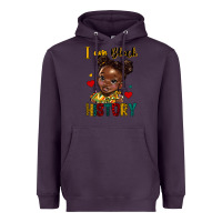 Plum i am black history Heavyweight Hoodie - HRA Design Shop