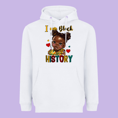 I Am Black History Heavyweight Hoodie Designed By Hra Design Shop