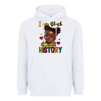 White i am black history Heavyweight Hoodie - HRA Design Shop