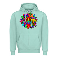 Seafoam pride sunflower Zipper Hoodie - Zillion Design Studio