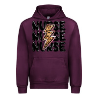 Mauve Wine nurse lightning bolt Urban Hoodie - MaliasSmallBusiness