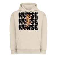 Pigment French Oak nurse lightning bolt Urban Hoodie - MaliasSmallBusiness