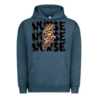 Pigment Midnight Navy nurse lightning bolt Urban Hoodie - MaliasSmallBusiness