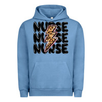 Pigment Pebble Blue nurse lightning bolt Urban Hoodie - MaliasSmallBusiness