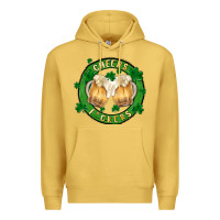 Antique Gold cheers fckers Premium Hoodie - MaliasSmallBusiness