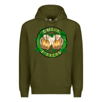 Army Green cheers fckers Premium Hoodie - MaliasSmallBusiness