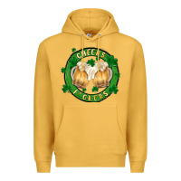 Mustard cheers fckers Premium Hoodie - MaliasSmallBusiness