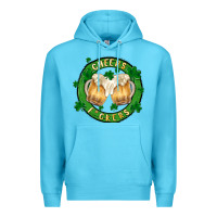 Ocean Blue cheers fckers Premium Hoodie - MaliasSmallBusiness