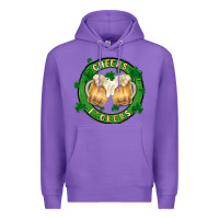 Purple cheers fckers Premium Hoodie - MaliasSmallBusiness