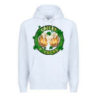White cheers fckers Premium Hoodie - MaliasSmallBusiness