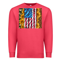 Cardinal american realistic flag Premium Sweatshirt - AdoDesignShop
