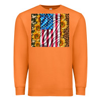 Carrot american realistic flag Premium Sweatshirt - AdoDesignShop