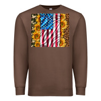 Chestnut american realistic flag Premium Sweatshirt - AdoDesignShop