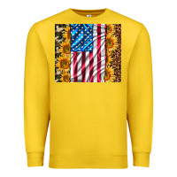 Lemon american realistic flag Premium Sweatshirt - AdoDesignShop