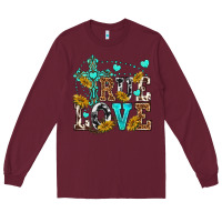 Burgundy true love Long Sleeve Tee - texasbilliewilder