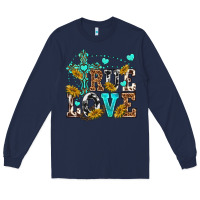 Navy true love Long Sleeve Tee - texasbilliewilder