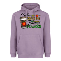 Lavender coffee gives me teacher powers Heavyweight Hoodie - CowhideDigitalArt