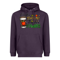 Plum coffee gives me teacher powers Heavyweight Hoodie - CowhideDigitalArt