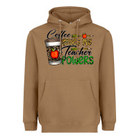 Toasted Coconut coffee gives me teacher powers Heavyweight Hoodie - CowhideDigitalArt