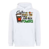 White coffee gives me teacher powers Heavyweight Hoodie - CowhideDigitalArt