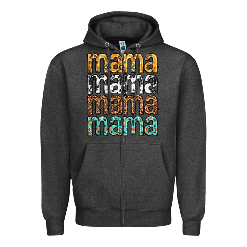 Mama Mama Mama Mama Mothers Day Zipper Hoodie by texasbilliewilder | Teevron