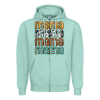 Seafoam mama mama mama mama mothers day Zipper Hoodie - texasbilliewilder