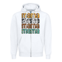 White mama mama mama mama mothers day Zipper Hoodie - texasbilliewilder