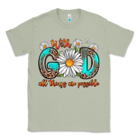 Matcha with god all things are possible daisy Classic Tee - Zillion Design Studio