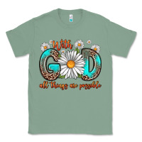 Sage with god all things are possible daisy Classic Tee - Zillion Design Studio
