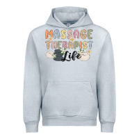 Heather Grey massage therapist life Urban Hoodie - MaliasSmallBusiness