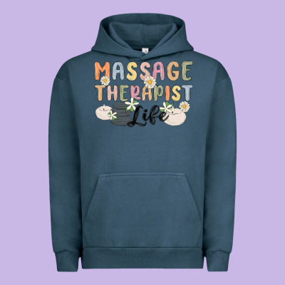 Massage Therapist Life Urban Hoodie Designed By Maliassmallbusiness