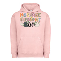 Pigment Salmon massage therapist life Urban Hoodie - MaliasSmallBusiness