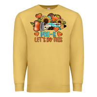 Antique Gold pre k let's do this Premium Sweatshirt - JahusDesignShop